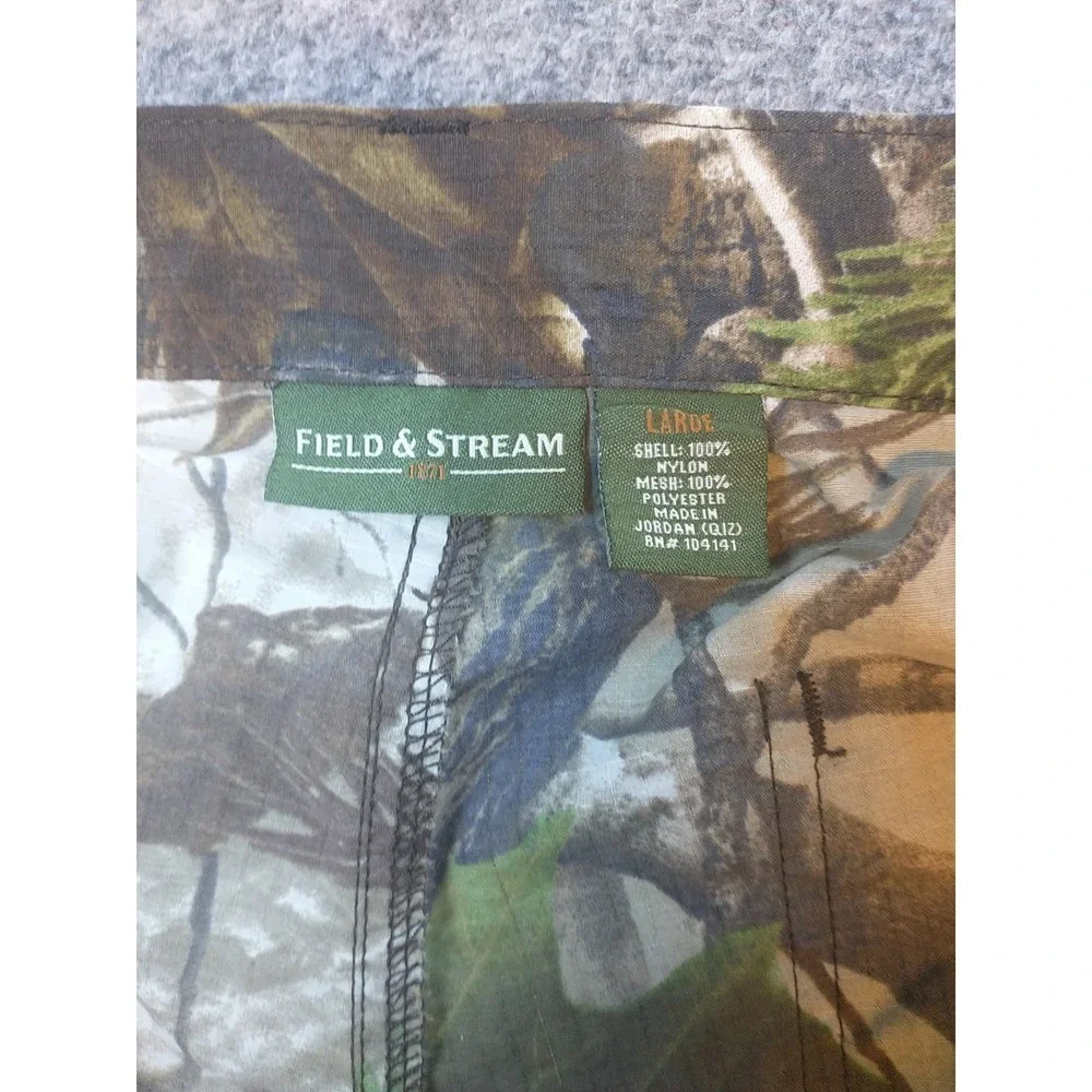 Field & Stream Mens Camo Cargo Hunting Pants No Scent Technology Large